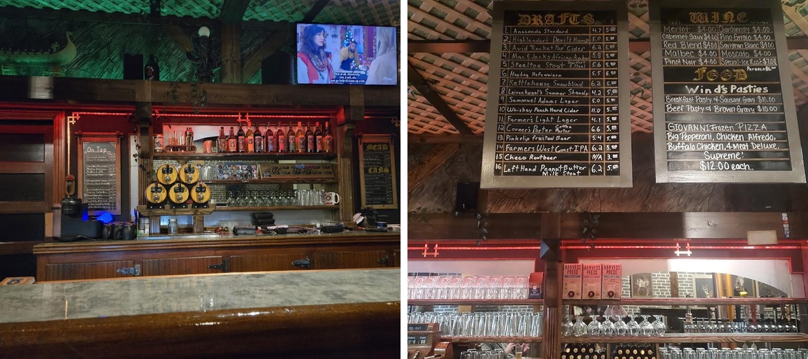 Northern Hall Tap Room Menu